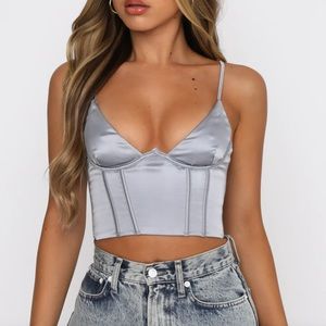 White Fox Acacia Bustier in Ice